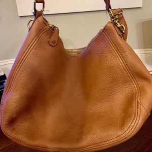 JCrew Brown Leather Slouch Shoulder Bag